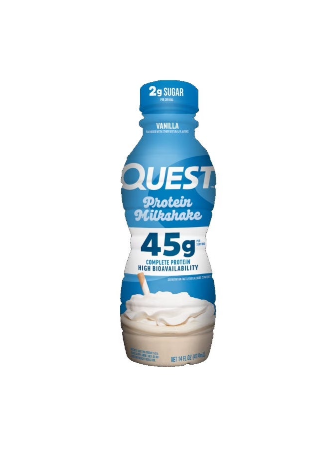 مشروب بروتين كويست جاهز للشرب بنكهة الفانيليا 45غ 14أونصة